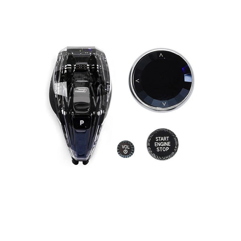 Crystal Gear Shift Knob Lever Headle For BMW 1 2 3 4 8 Series G20 G22 G29 G05 G06 G07 G08 IX3 X3 X5 X6 X7 Z4 Sync Ambient Light