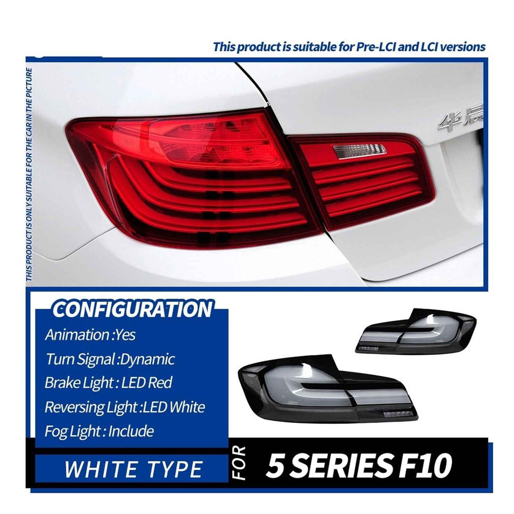 For 2011-2017 BMW 5 Series F10 Taillight Assembly F18 Modified New LED Running Light Turn Signal