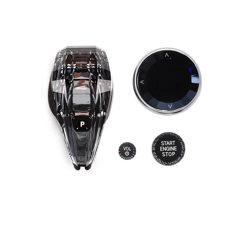 Crystal Gear Shift Knob Lever Headle For BMW 1 2 3 4 8 Series G20 G22 G29 G05 G06 G07 G08 IX3 X3 X5 X6 X7 Z4 Sync Ambient Light