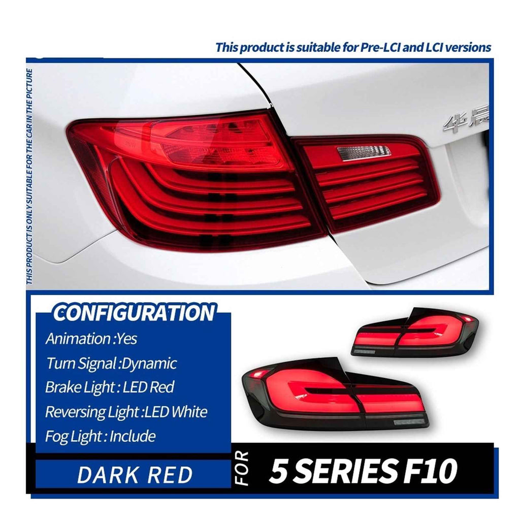 For 2011-2017 BMW 5 Series F10 Taillight Assembly F18 Modified New LED Running Light Turn Signal