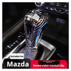 7-Color LED Crystal Gear Shift Knob for Mazda CX-5 CX-30 CX-8 CX-3 | Touch Activated Illuminated Shifter | Fits Mazda 3 6 Skyactiv | Kodo Design Upgrade