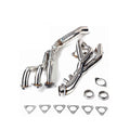 Twisted Steel Long Tube Exhaust Manifold For 01- 05 Compatible With BMW E46 M3 3.2L