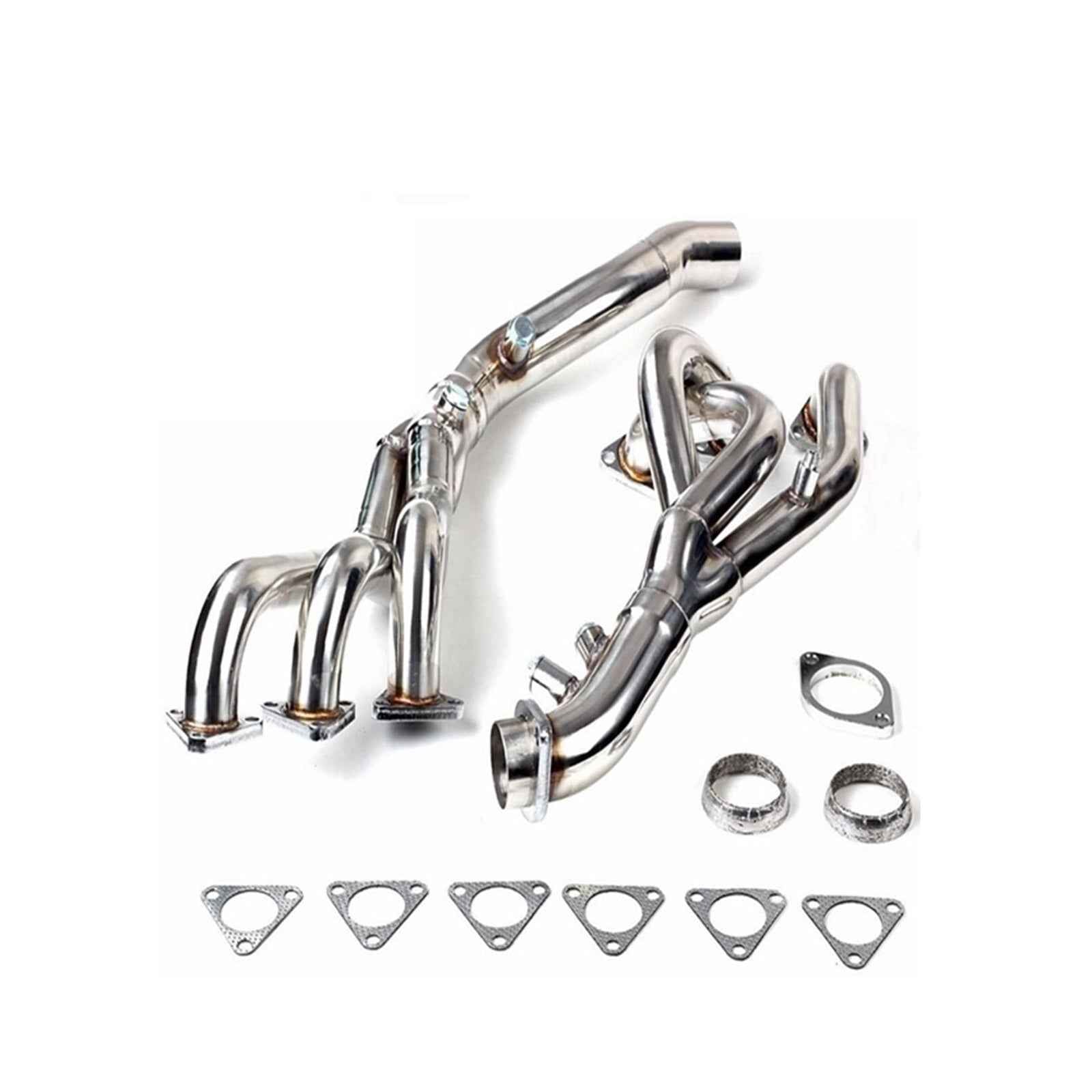 Twisted Steel Long Tube Exhaust Manifold For 01- 05 Compatible With BMW E46 M3 3.2L
