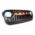 Compatible With Jeep Compatible With Wrangler JL Compatible With Gladiator JT 2018-2023 Accessories Offroad Bumper Grille With Light Front Grille Mesh Grill Racing Grills