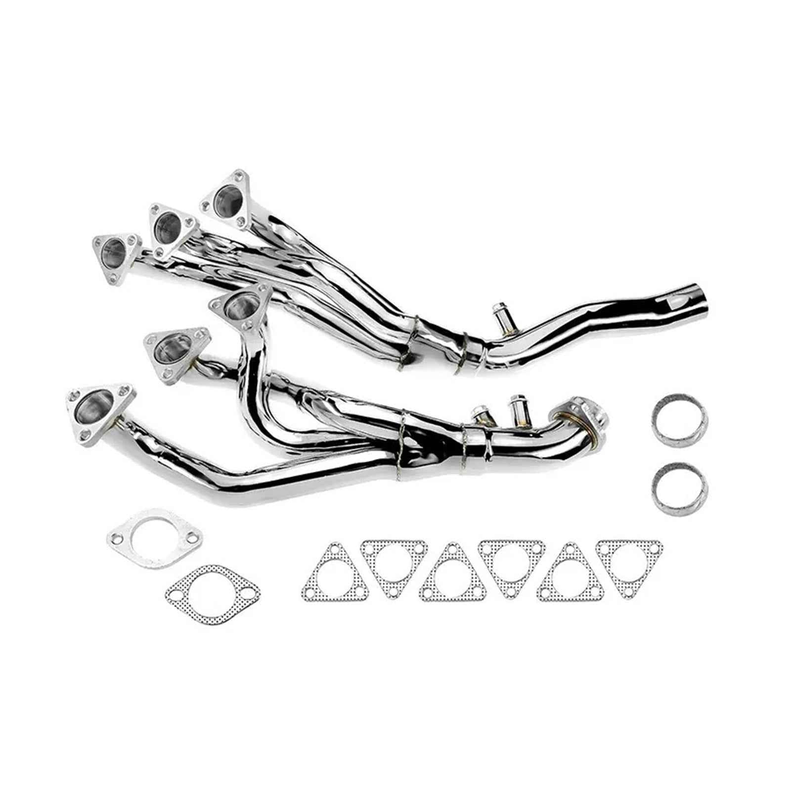 Twisted Steel Long Tube Exhaust Manifold For 01- 05 Compatible With BMW E46 M3 3.2L
